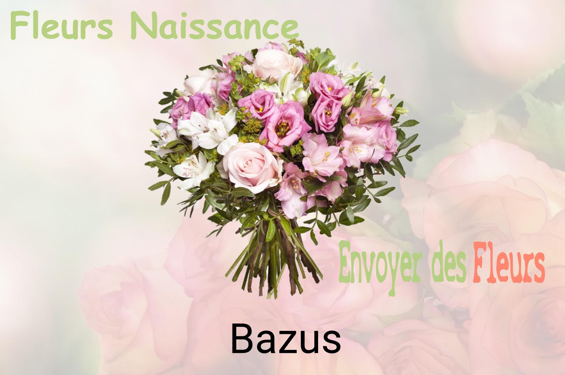 Bouquet de fleurs de naissance livré à Bazus